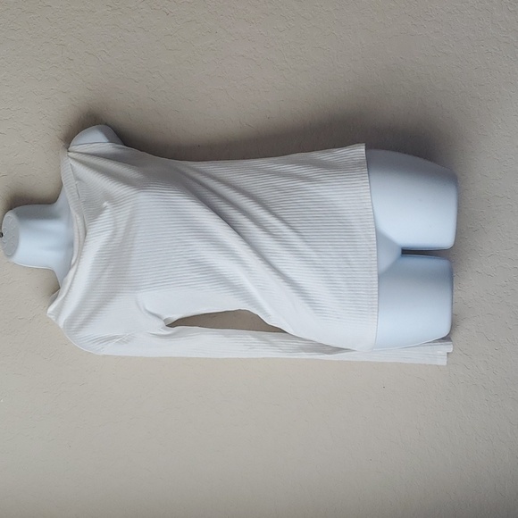 4/$30 **Open Edit One Sleeve Ribbed White Medium Top - Picture 1 of 9
